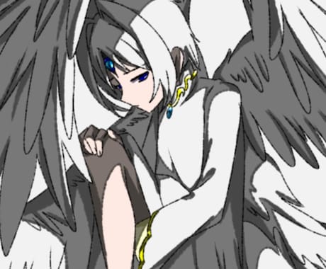 不穏で美麗なゴシックアイコン描きます ダークファンタジーや異形頭・人外イラストも対応可 イメージ1