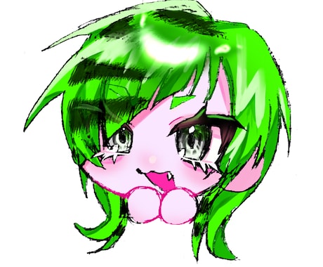 顔のみSDおまんじゅうイラスト描きます イメージ1