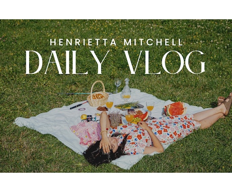 vlogおしゃれYouTubeサムネイル作成します 韓国のような、おしゃれVlogのサムネイル制作をします。 イメージ2