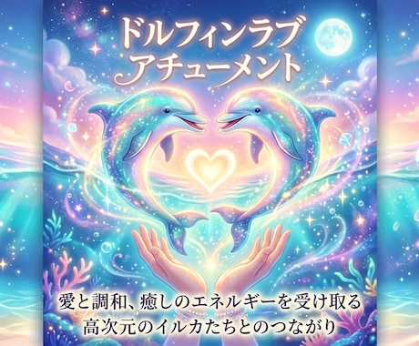 ドルフィンラブ♡アチューメントします イルカたちの無邪気な愛と癒やしの波動♡ イメージ1