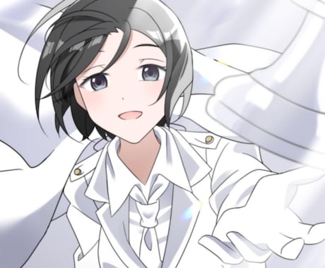 アニメ調の個性あるキャラクターイラスト制作承ります 実績作りのため特別料金で承ります イメージ1