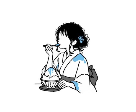 おしゃれな人物・店舗イラストを制作します シンプルで可愛い、世界にひとつだけのデザインをお届けします イメージ1