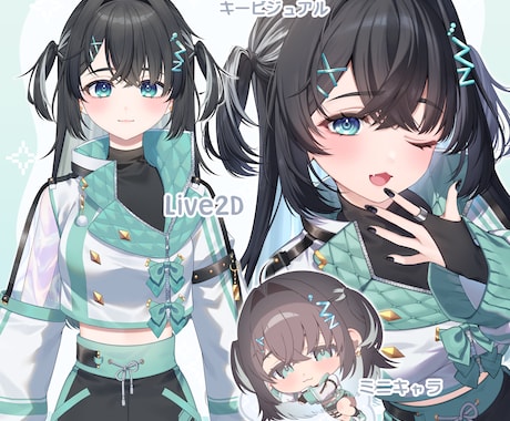 立ち絵や一枚絵、ミニキャラ等を描きます 可愛く且つ綺麗めのイラストを描きます イメージ1