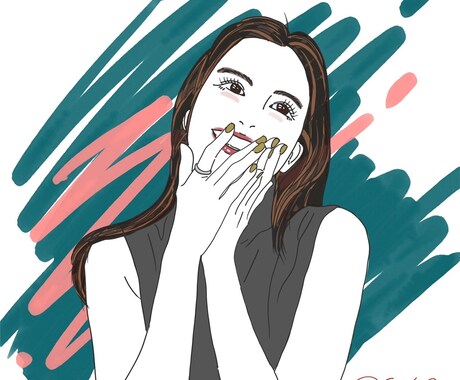 オシャレなアイコンイラストを描きます あなたのカラーに合わせてオシャレなイラストを描きます。 イメージ1