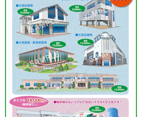 お店や建物の写真をシンプルなイラストにします 〜お店や建物の写真をイラストにして見ませんか？〜 イメージ1