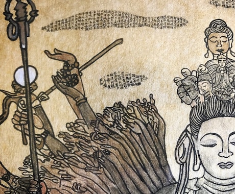 一粒に宇宙を描きます 小さなお米粒に無限の宇宙、肉眼で、書画をしたためます。 イメージ2