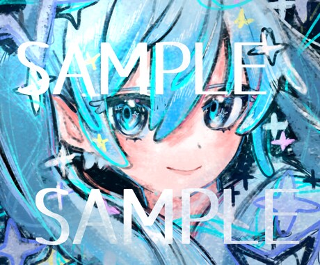 アイコンを描きます SNSアイコンにぴったり！華やかな色使いが特徴です イメージ1