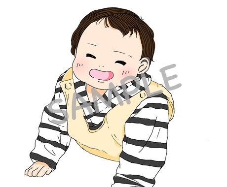 お子さんの似顔絵描きます お子さんの癒しのイラストをお描きいたします イメージ2