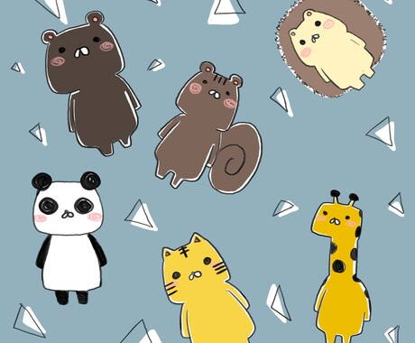 カラーイラストを提供します 動物のデフォルメされたイラストを制作します イメージ2