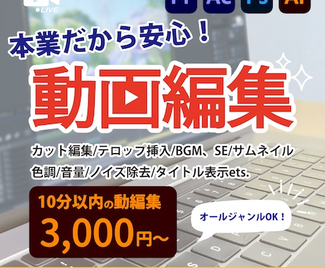 PR動画、マニュアル動画、SNSなど編集致します 編集で困っている、どんな動画がいいかわからな、全てお任せ！ イメージ1