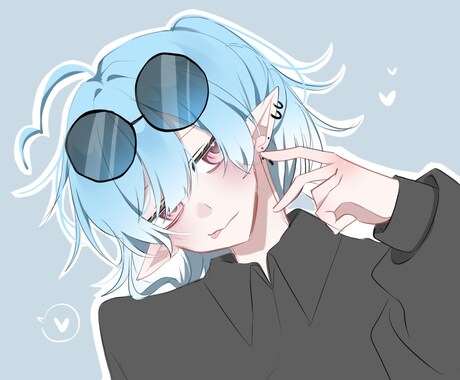可愛い、綺麗なイラスト描きます SNSやグッズなどに！商用利用も可能です イメージ1
