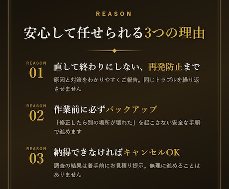 WordPressサイトの不具合を調査・修正します 表示崩れやフォーム不達を最短当日に解決します イメージ2