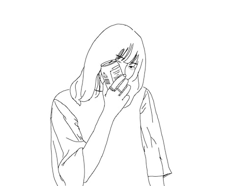 写真そのまま！おしゃれな線画似顔絵描きます 写真に忠実に作成するので「なんか違う」を最小限にできます！ イメージ2