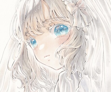 透明感あふれる可愛いアイコンお描きします 可愛いアイコン制作いたします♪ イメージ2