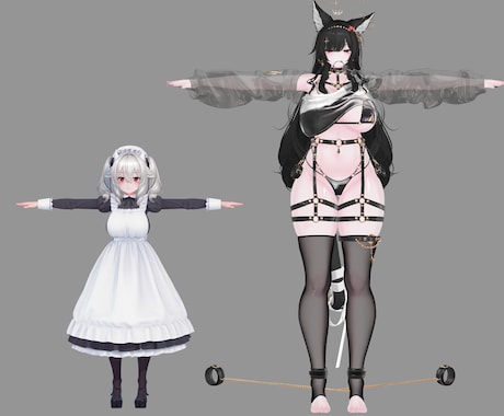 VRChatのアバター改変の代行をいたします 「あなたのなりたい姿」を叶えませんか？アバター改変お手伝い！ イメージ2