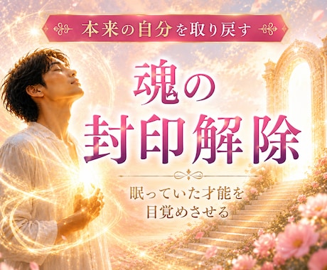 能力封印解除｜魂の封印を解き感知能力を取り戻します 思い出す準備ができた魂へ  過去生の契約・今生の約束をほどく イメージ1