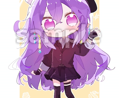 ちょこんとした可愛い女の子のSDキャラ描きます イメージ1