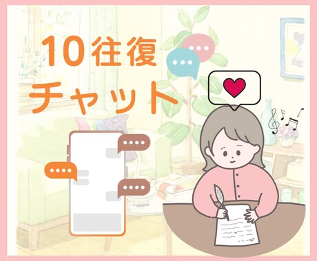 10往復チャット☘️やさしく寄り添います 短めメッセージOK⭐️話し相手・雑談・愚痴・相談 イメージ1