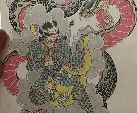 和風な絵(刺青画)を販売します 絵を書いています！なにかあればご連絡ください！ イメージ2