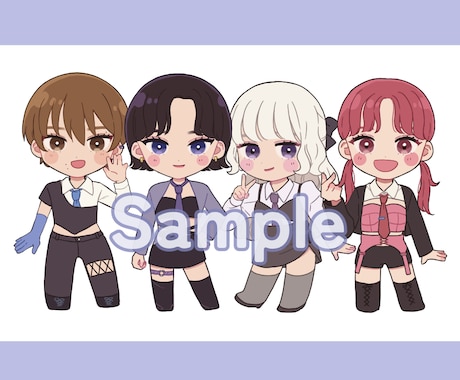 あなた専用のミニキャラ描きます インスタストーリー・投稿用にもどうぞ◎ イメージ1