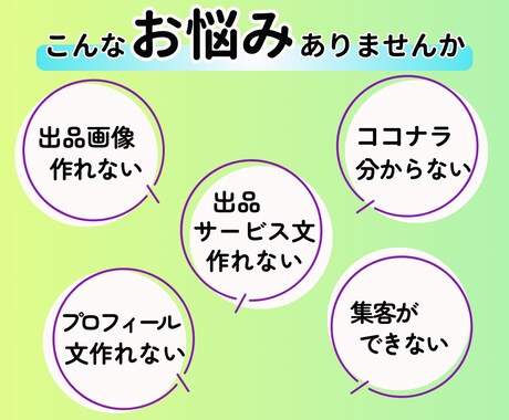 ココナラ出品画像作ります 画像と文章でココナラの出品から集客までサポートします イメージ2