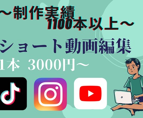TikTokでバズる動画の編集を行います イメージ1