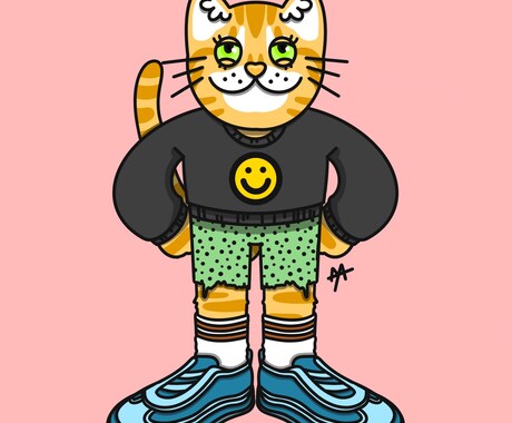 猫のイラスト描きます 飼い猫や好きな猫をイラストにして思い出に残しませんか？ イメージ2