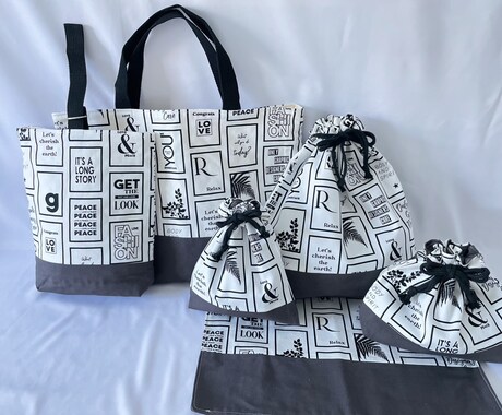 入園入学グッズオーダー受け付けます 指定サイズ、お好みの生地で製作します。お気軽にご相談ください イメージ2