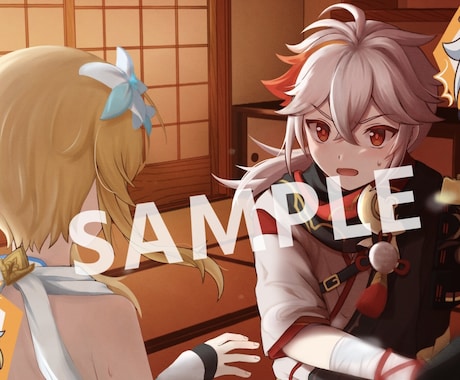 かわいい厚塗り風SNSアイコンの制作など承ります 商用利用可。配信や動画一枚絵などにも対応！ イメージ1