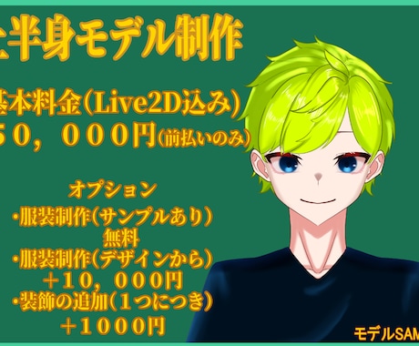 最速1週間！Vtuberモデルパーツ分け行います 受注から納品まで最速1週間でデザインからパーツ分けまで！！ イメージ1