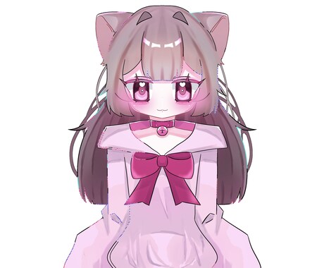 かわいい女の子立ち絵描きます ピンクでもちもちな女の子を描きます！！IRIAM向け イメージ2