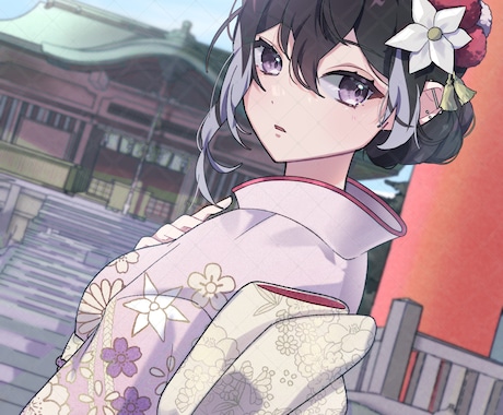 一枚絵制作させていただきます グッズやSNS等でご利用いただける一枚絵を制作いたします！ イメージ2