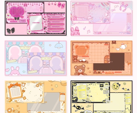 Vtuber様向け配信画面デザインお作りします あなただけのオリジナル画面で配信を彩るお手伝いいたします イメージ2