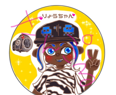 イラストの有償依頼うけつけてます YouTubeのサムネやTwitterのアイコンなどにどうぞ イメージ1