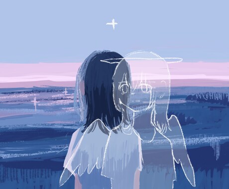音楽のPV一枚絵描きます 個性的でアーティスティックな絵を描きます。 イメージ2