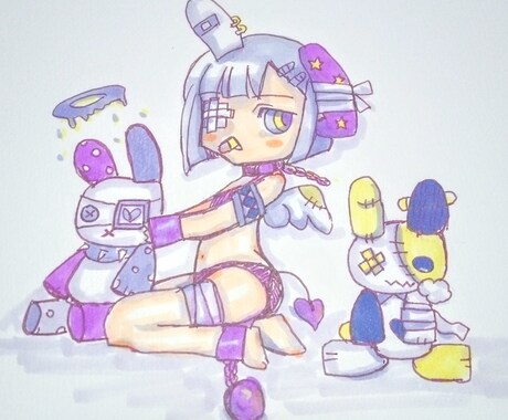 創作・オリジナルイラスト描きます 等身低め～ミニキャラまでご要望に応じます イメージ2