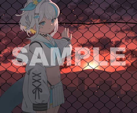 動画配信用サムネイル、立ち絵など制作いたします 細部まで修正対応　イメージ通りのイラストをお届けします イメージ2