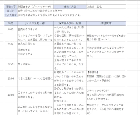 11月までの特別価格！保育実習生をサポートします 指導案の作成・日誌添削・実習のありとあらゆることをサポート！ イメージ1