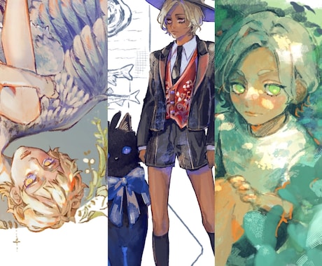 繊細なタッチで目を引くイラスト制作します 1枚絵/立ち絵/サムネ/アイコン/SNS用イラストetc. イメージ2