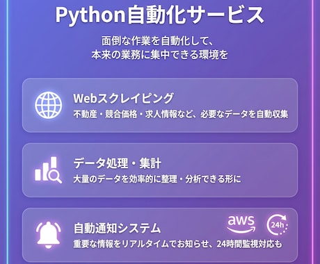 PythonやGASで自動化ツールを開発します スクレイピング・通知・API連携など イメージ1