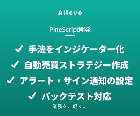 PineScriptでインジ・戦略を開発します あなたのトレードアイデアをPineScriptで形にします イメージ1