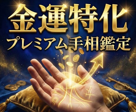 24h納品✨あなたの金運を手相から読み解きます 1万文字の鑑定書！人生の財運を引き上げる実践的アドバイス付き イメージ1