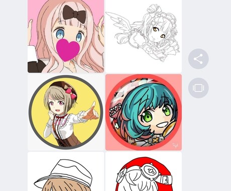 お客様のアイコンを描きます SNSに使える本格的アイコンです。 イメージ2