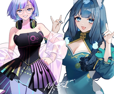 商用込▶選べるコース  立ち絵や一枚絵等制作します 柔らかい雰囲気が得意です*初めての方でもお気軽にご相談下さい イメージ2