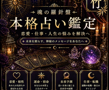 基本鑑定【竹】迷いの中にある答えを伝えます 二種の占術を組み合わせ／詳細なアドバイスを約5000字で提示 イメージ1
