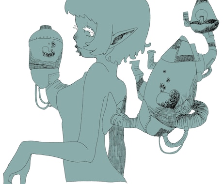 短期間で不思議な世界観のイラスト描きます ファンタジックで不思議な世界観をあなたに イメージ2