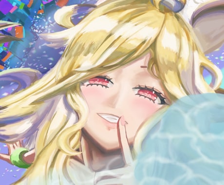 厚塗りでかわいいキャラクターイラストを描きます 厚塗りタッチの鮮やかな色彩イラスト イメージ2