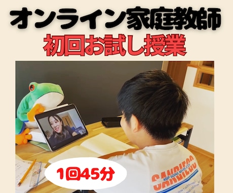 オンライン家庭教師が苦手を克服させます 小・中学生の学力アップのお手伝い イメージ1