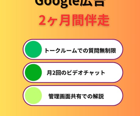 Googleリスティング広告2ヶ月間コンサルします 現役の広告運用コンサルタントが個別コンサルいたします イメージ2