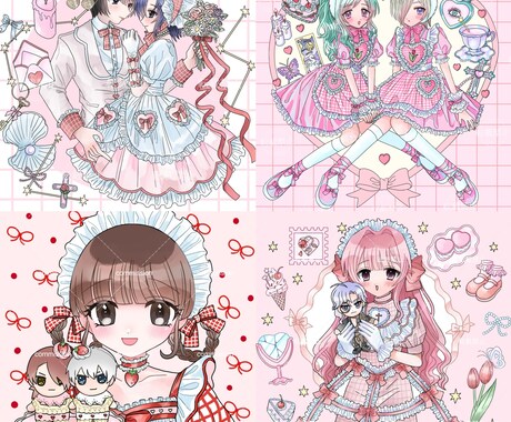 アイドル/コンカフェ関係者様をお描きします 一律5000円で商用◎アイドル/コンカフェ関係者様向け イメージ2
